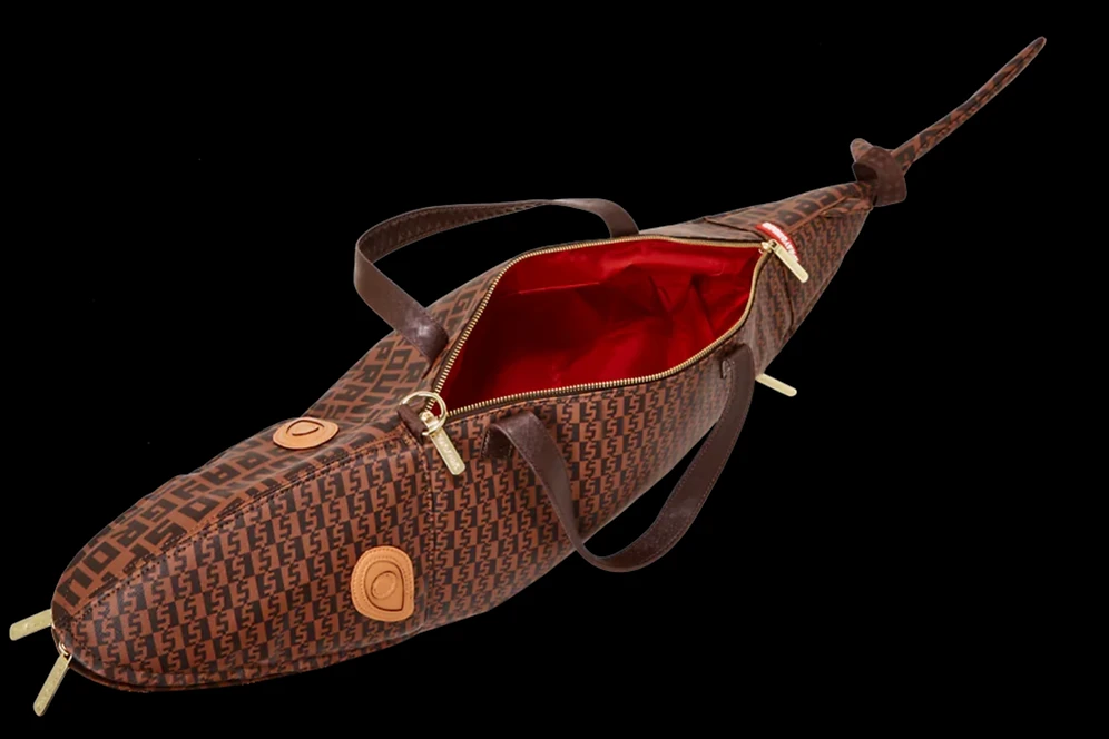 Sprayground Sharkfinity Shark Shape Duffel - Image 8