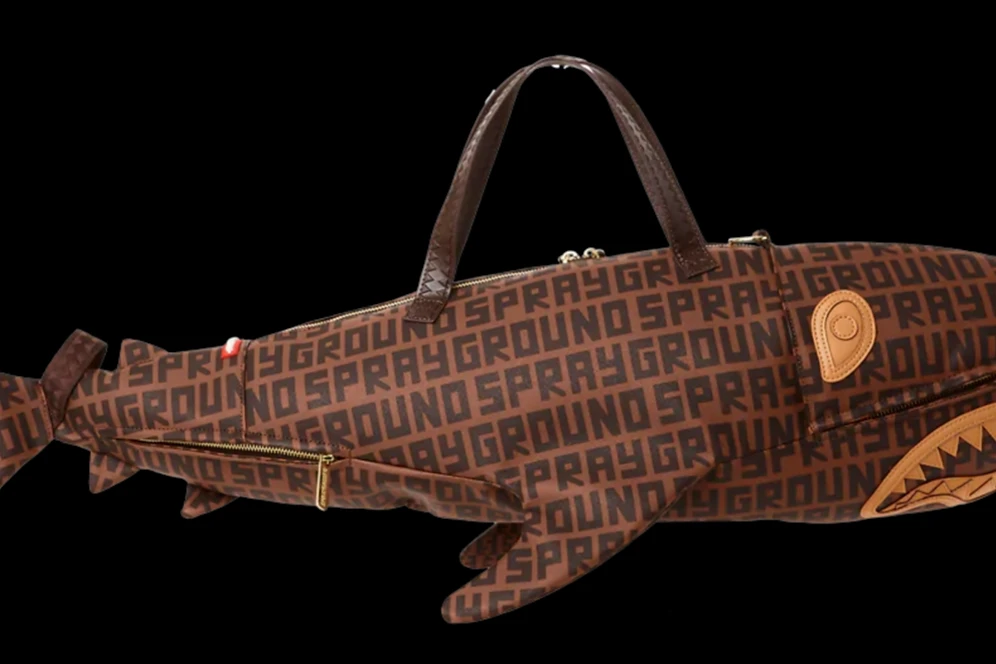 Sprayground Sharkfinity Shark Shape Duffel - Image 4