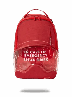 Sprayground Break In Case Of Emergency Shark DLX Backpack