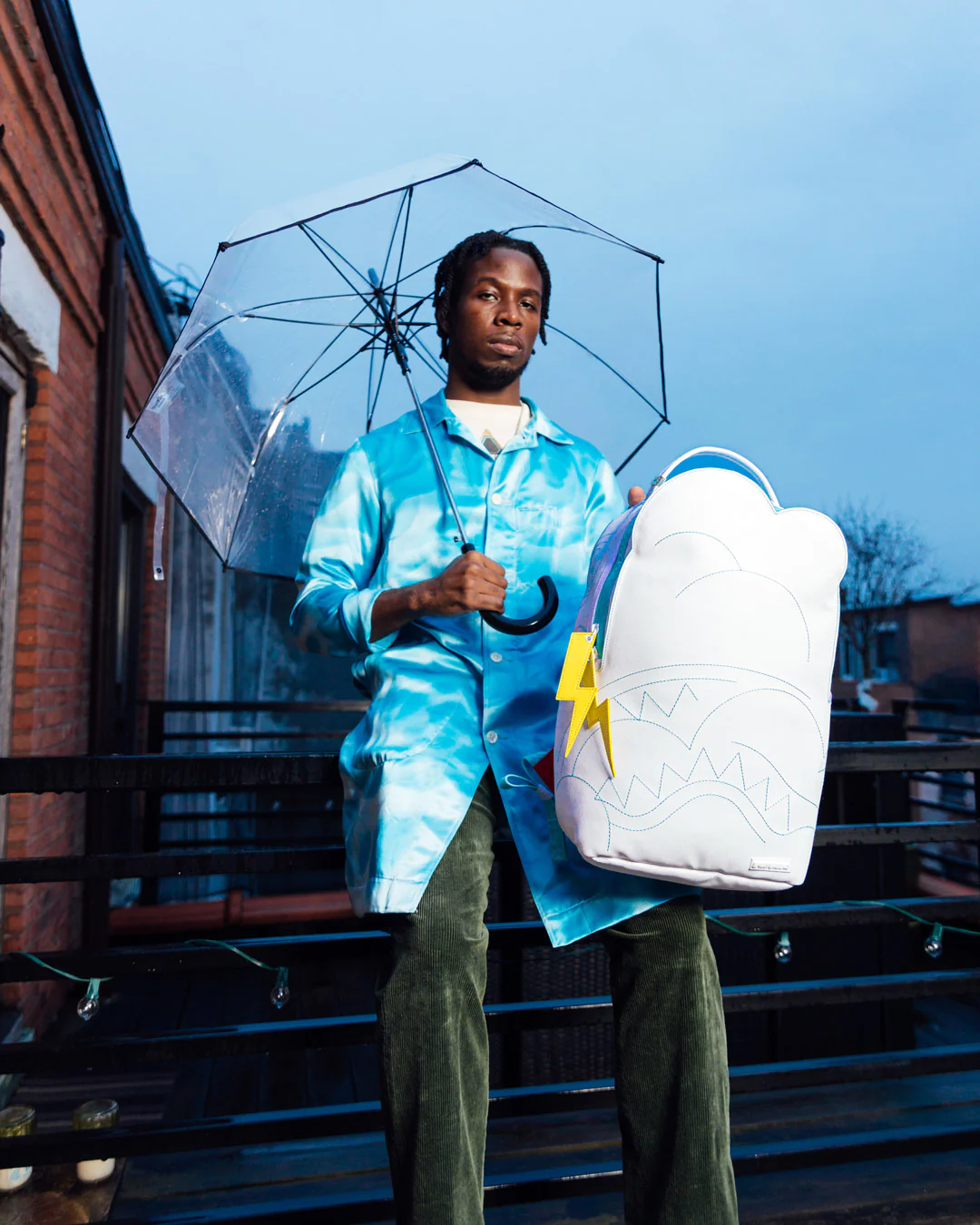 Sprayground Cloudy With A Chance Of Shark (DLXV) Backpack - Image 12