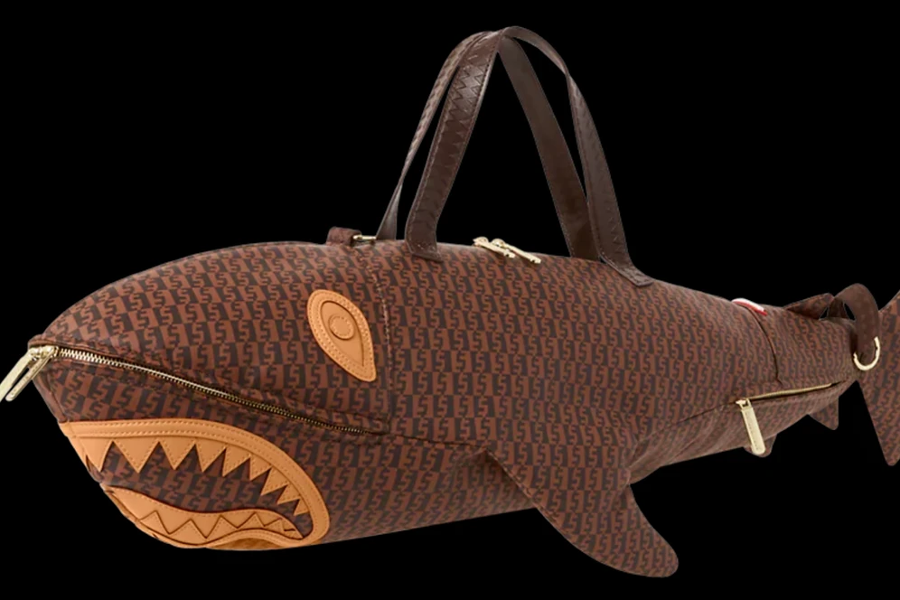 Sprayground Sharkfinity Shark Shape Duffel - Image 3