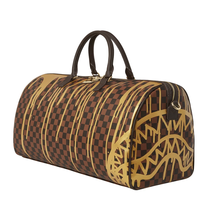 Sprayground Sharks In Paris Paint Drip Emperor Duffel - Image 2