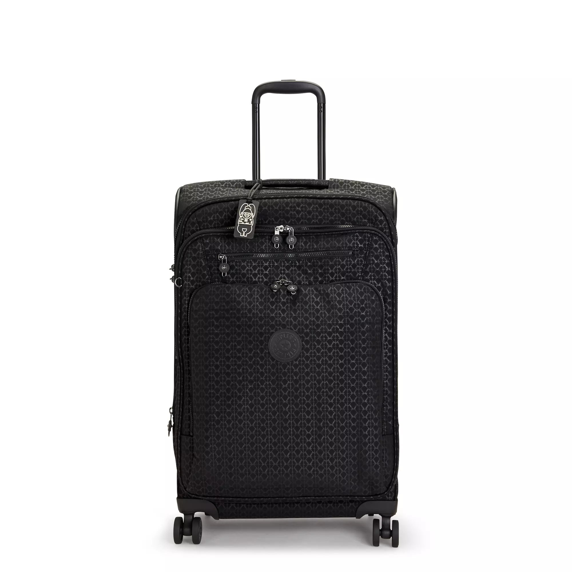 Kipling New Youri Spin Medium Printed 4 Wheeled Rolling Luggage