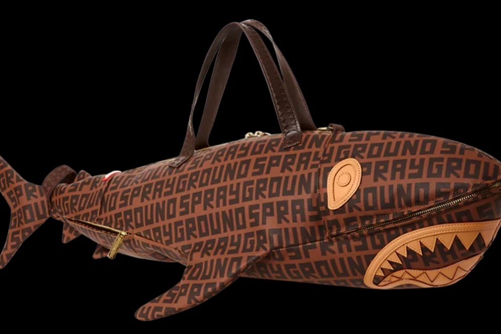 Sprayground Sharkfinity Shark Shape Duffel - Image 5