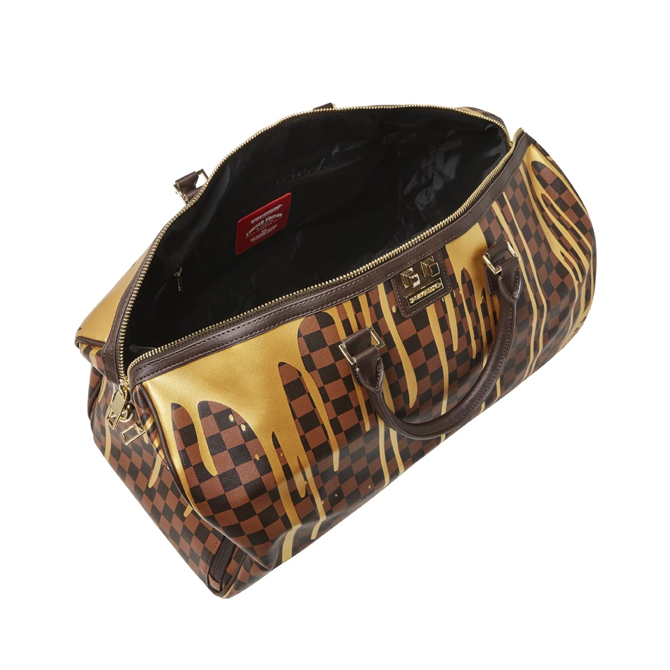 Sprayground Sharks In Paris Paint Drip Emperor Duffel - Image 3
