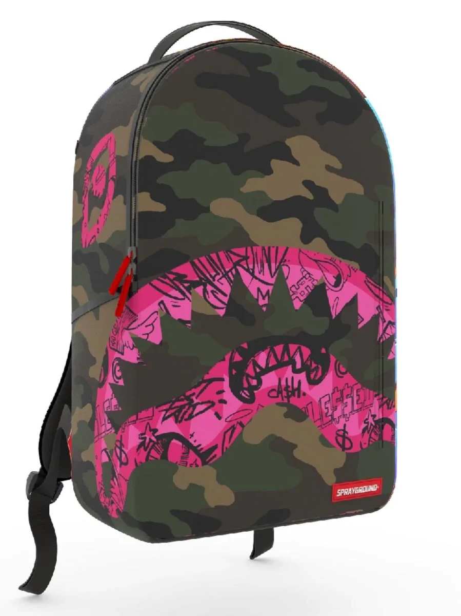 Sprayground Camo Pink DLX Backpack - Image 8